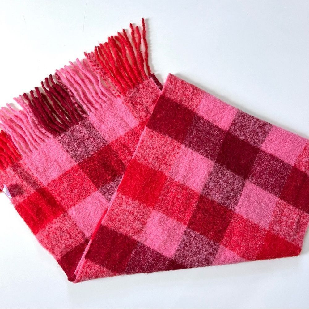 Pacas Alpaca Wool Plaid Scarf